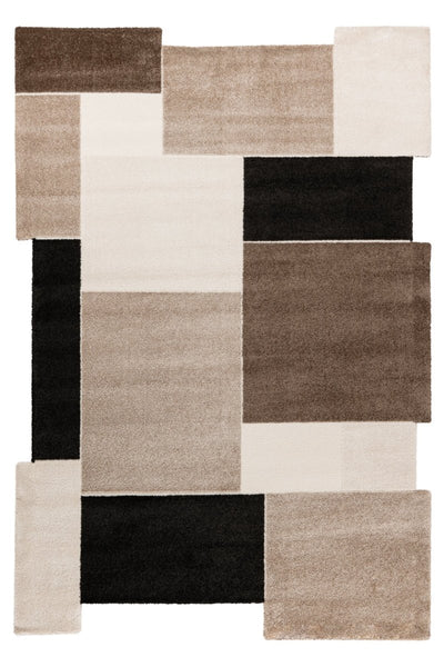 Lunaro Graubraun 285 - Teppich Glanz