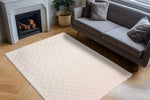 Diamand Pattern Cream - Teppich Glanz