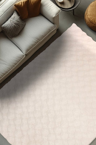Diamand Pattern Cream - Teppich Glanz