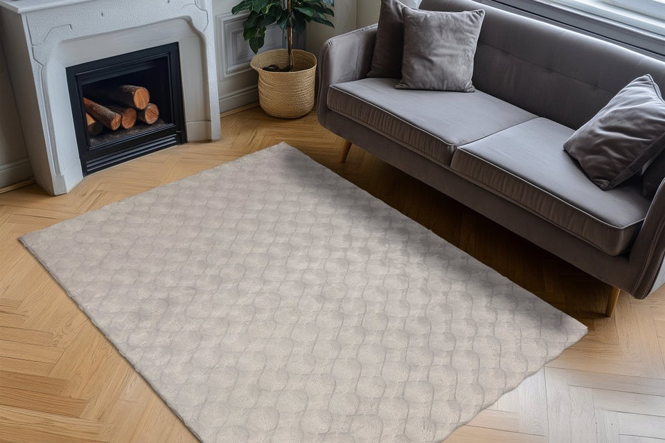 Diamand Pattern Grau - Teppich Glanz