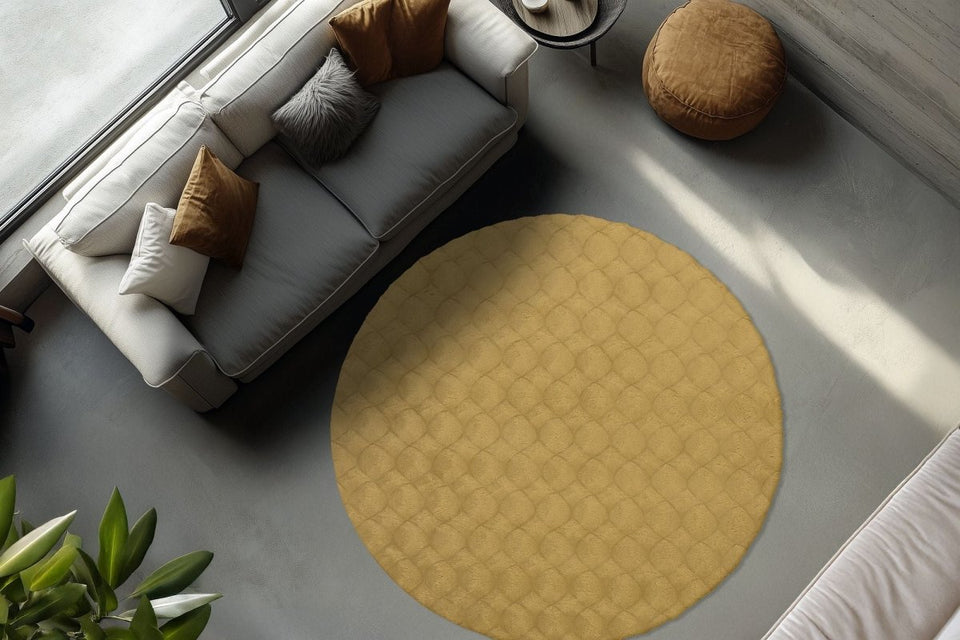 Diamand Pattern Honey - Teppich Glanz