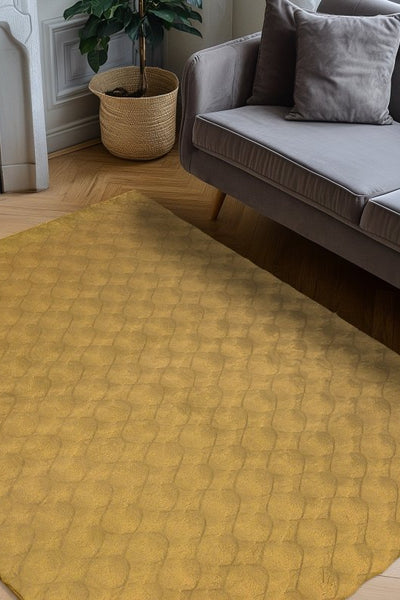 Diamand Pattern Honey - Teppich Glanz