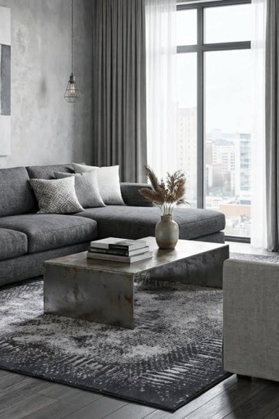 Gentle Side Grau 132 - Teppich Glanz