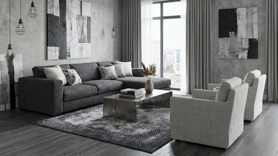 Gentle Side Grau 132 - Teppich Glanz