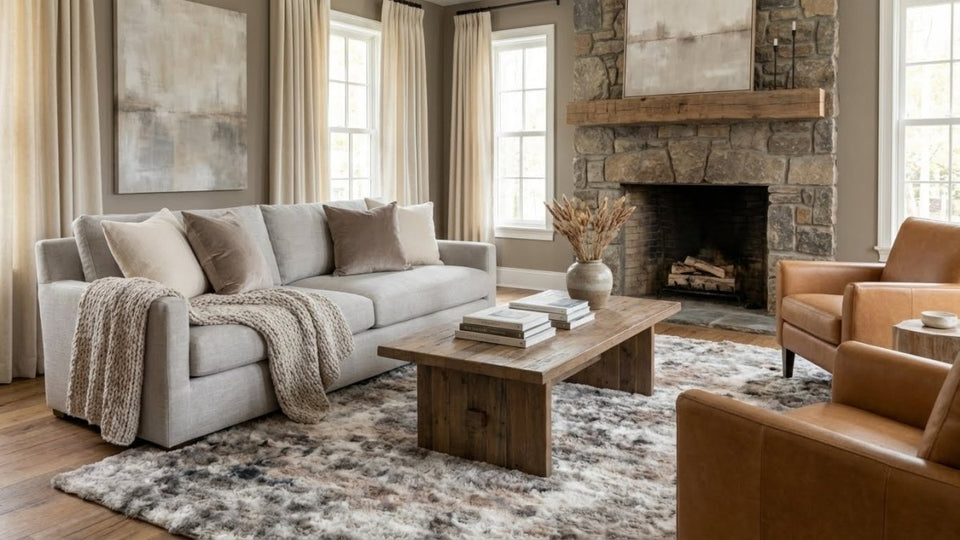 Hidden Harmony Grau - Teppich Glanz