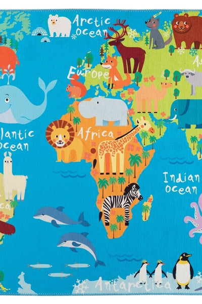 Loom kids World Map - Teppich Glanz