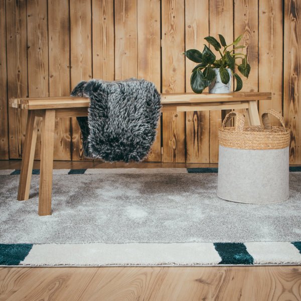 Lunaro Blau 281 - Teppich Glanz