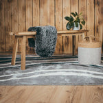 Lunaro Blau 283 - Teppich Glanz