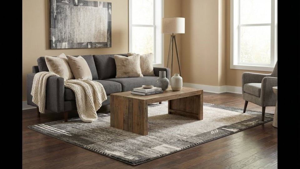 Lunaro Grau 284 - Teppich Glanz