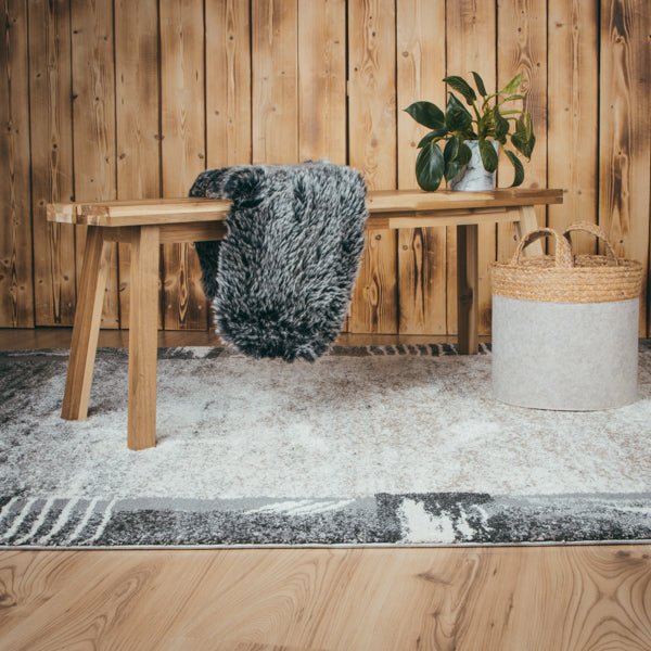 Lunaro Grau 284 - Teppich Glanz