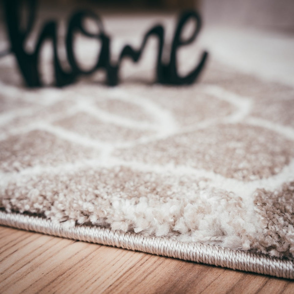 Lunaro Graubraun 280 - Teppich Glanz