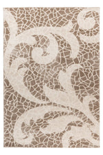 Lunaro Graubraun 280 - Teppich Glanz