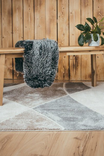 Lunaro Graubraun 282 - Teppich Glanz