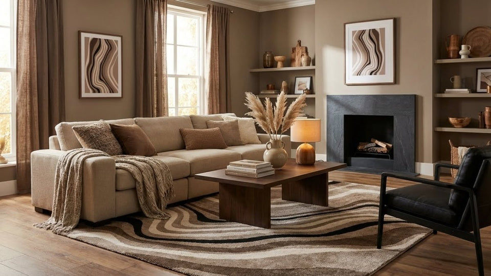 Lunaro Graubraun 283 - Teppich Glanz