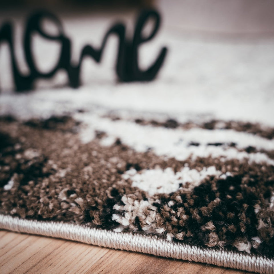 Lunaro Graubraun 284 - Teppich Glanz