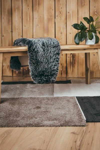 Lunaro Graubraun 285 - Teppich Glanz