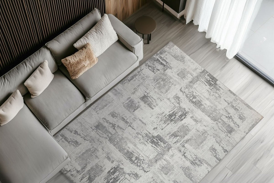 Moderna Grau 103 - Teppich Glanz