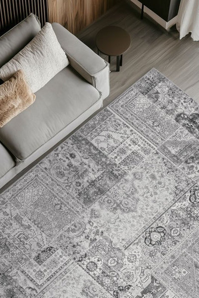 Moderna Grau 105 - Teppich Glanz