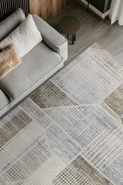 Moderna Graubraun 104 - Teppich Glanz