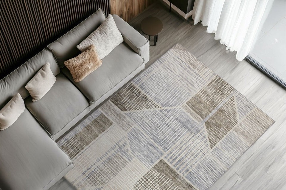 Moderna Graubraun 104 - Teppich Glanz