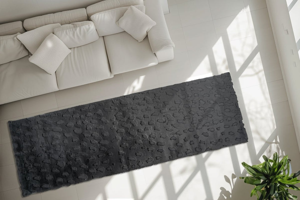 Morning Dew Schwarz - Teppich Glanz