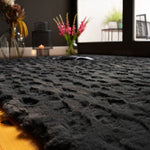 Morning Dew Schwarz - Teppich Glanz