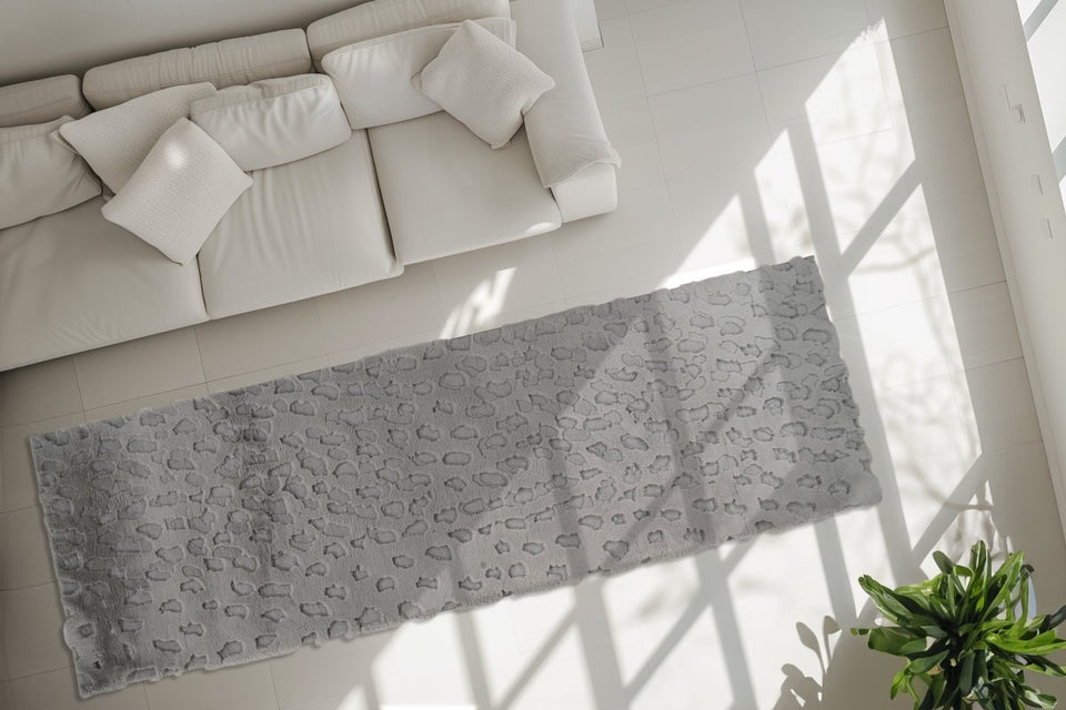 Morning Dew Silber - Teppich Glanz