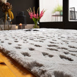 Morning Dew Silber - Teppich Glanz