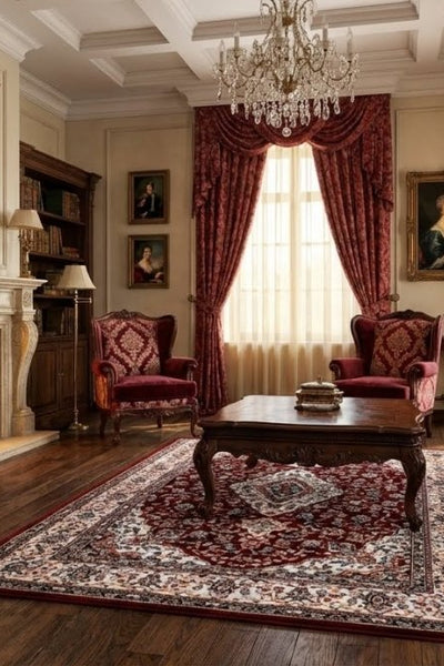 Orient Bloom Rot 740 - Teppich Glanz