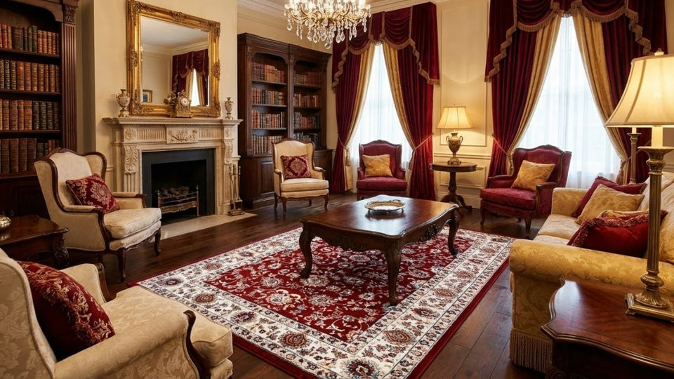 Orient Bloom Rot 741 - Teppich Glanz