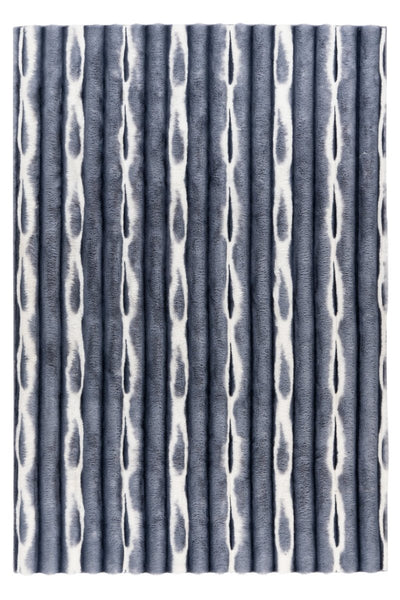 Ripple Touch Blau - Teppich Glanz