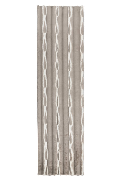 Ripple Touch Graubraun - Teppich Glanz