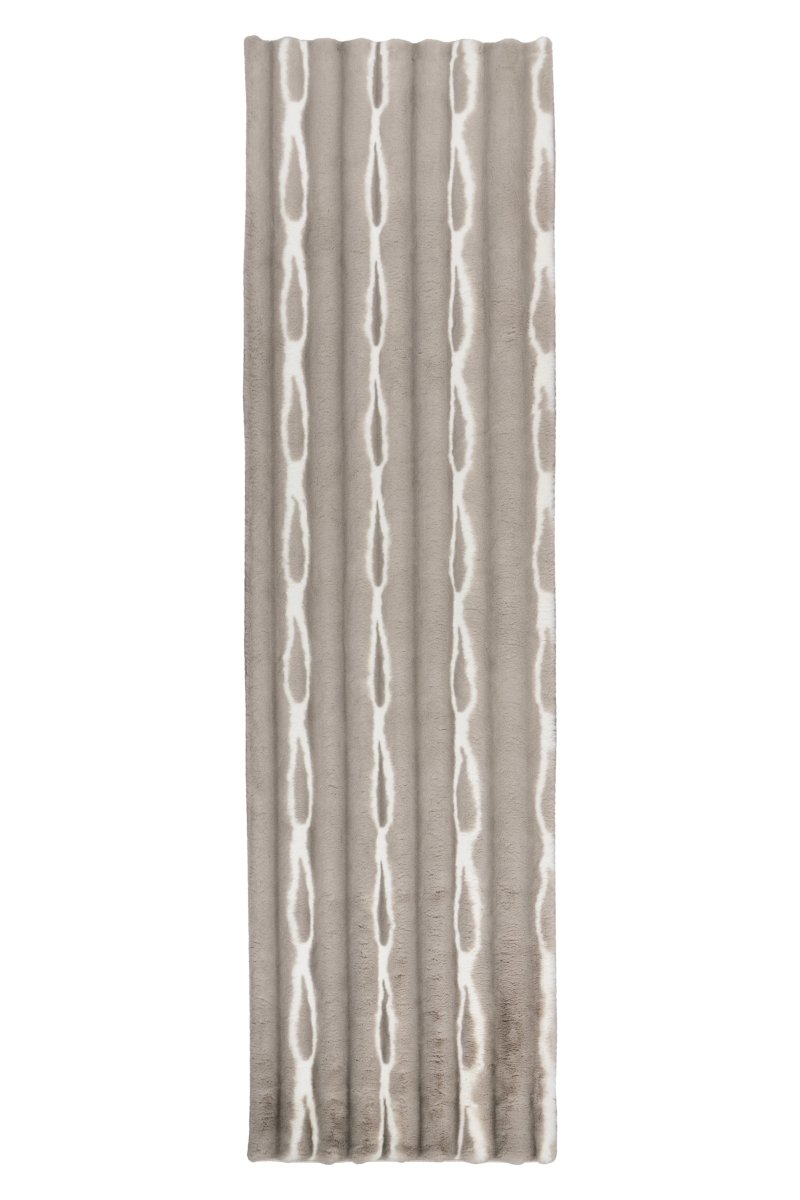 Ripple Touch Graubraun - Teppich Glanz