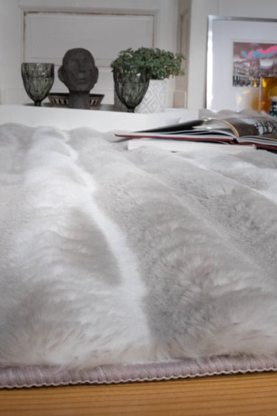 Ripple Touch Silber - Teppich Glanz