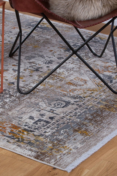 Royal Mosaic Graubraun 357 - Teppich Glanz