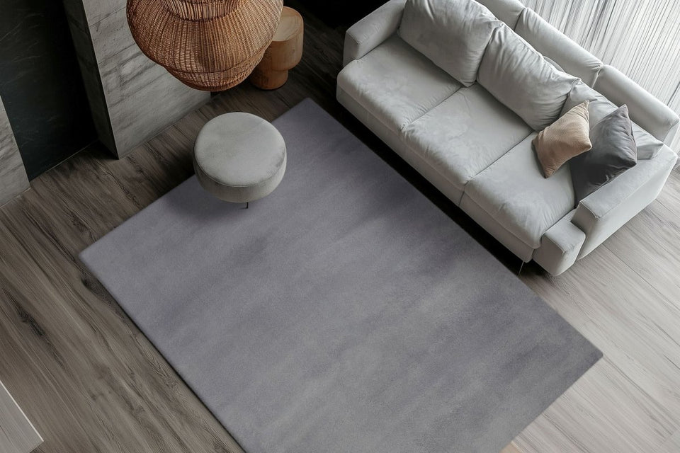 Silent Grau 600 - Teppich Glanz