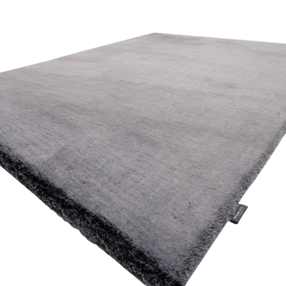 Timeless Carbon Grau 500 - Teppich Glanz